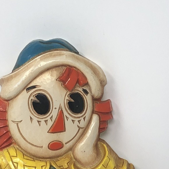 1977 Raggedy Andy Wall Art Hanging Bobbs-Merrill Company plastic 12" x 8" - Picture 8 of 12